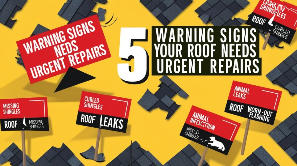5 Warning Signs Your Roof Needs Urgent Repairs