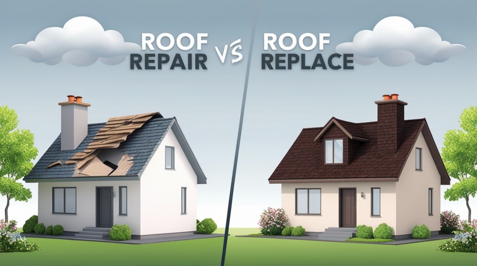 Roof repair vs roof replace